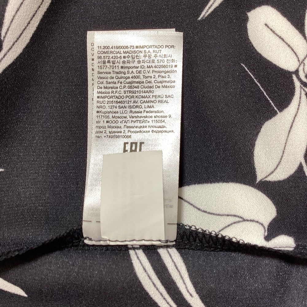Banana Republic Black and White Handkerchief-Hem Dress - Picture 9 of 12